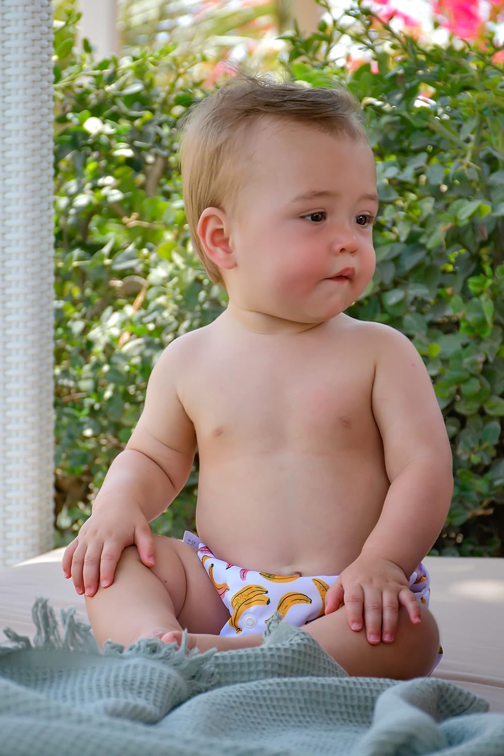 Bananas, Reusable Swim Diaper - Adjustable 9-36 Months