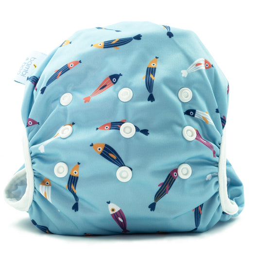 Fishin', Reusable Swim Diaper - Adjustable 9-36 Months